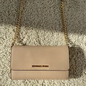 MICHAEL KORS PINK AND GOLD PURSE